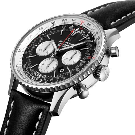 orologio breitling crono cinturino pelle|Navitimer B01 Chronograph 46 Acciaio inossidabile .